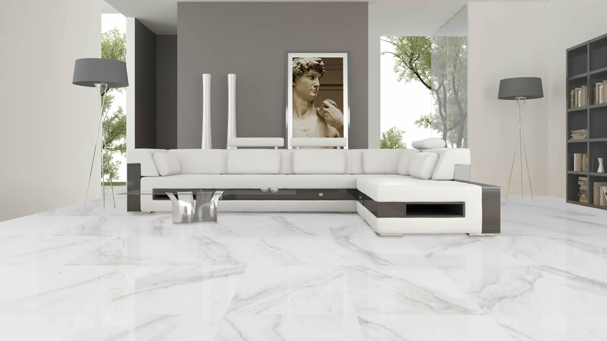 Azulejo pulido ASIS 60X60 ambiente salones